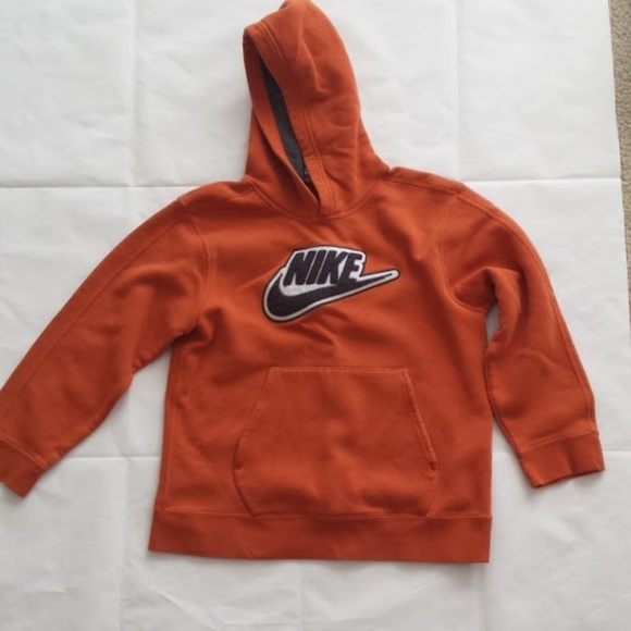 Nike Other - Nike Boys Small Orange Pullover Hoodie w/Swoosh